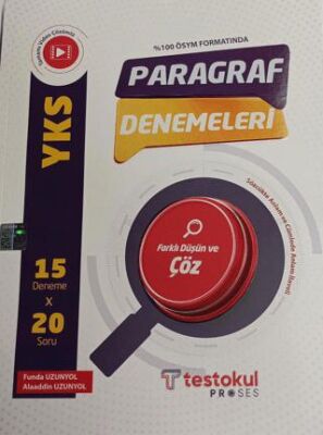 Test Okul Yayınları YKS 15x20 Paragraf Denemeleri - Funda Uzunyol kitap kapağı