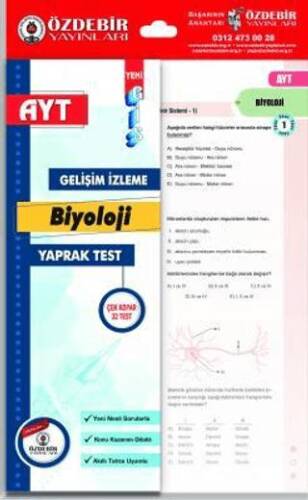 YKS AYT Biyoloji Yaprak Test - Kolektif kitap kapağı