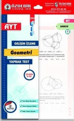 YKS AYT Geometri Yaprak Test - Kolektif kitap kapağı