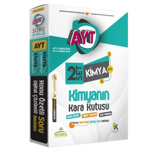 YKS AYT KİMYANIN Kara Kutusu 2li SET Konu Özetli Dijital Çözümlü ÖSYM Soru BANKASI PAKET SET kitap kapağı