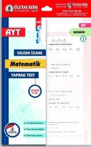 YKS AYT Matematik Yaprak Test - Kolektif kitap kapağı