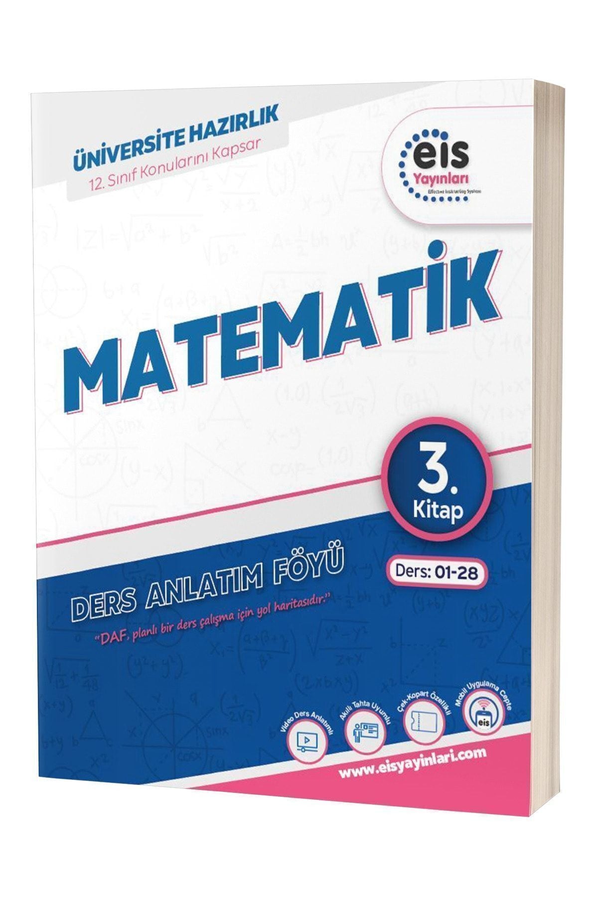 YKS DAF Matematik 3.Kitap Mavi Seri Ders Anlatım Föyü - Kolektif kitap kapağı