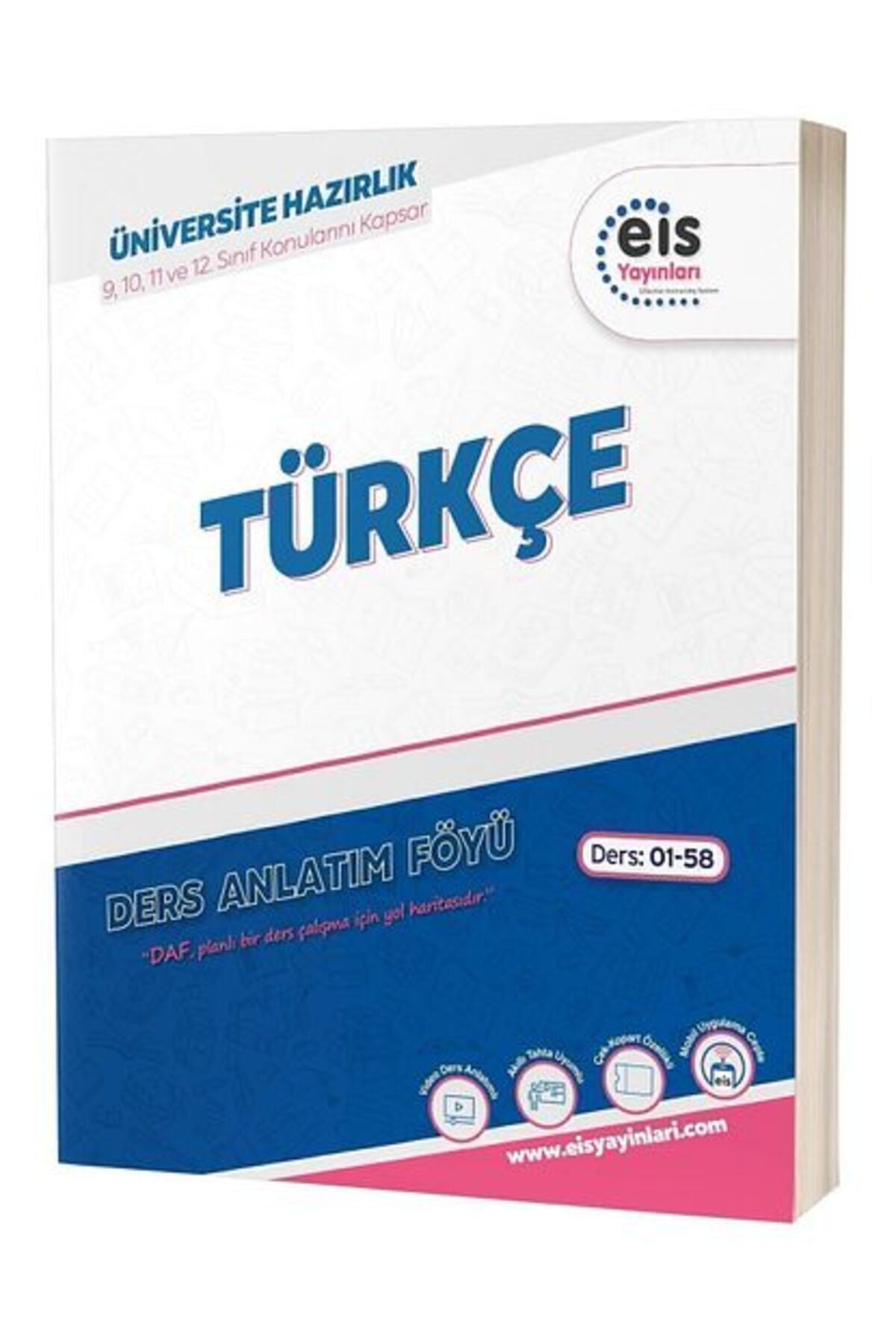 YKS DAF Türkçe Mavi Seri Ders Anlatım Föyü - Kolektif kitap kapağı