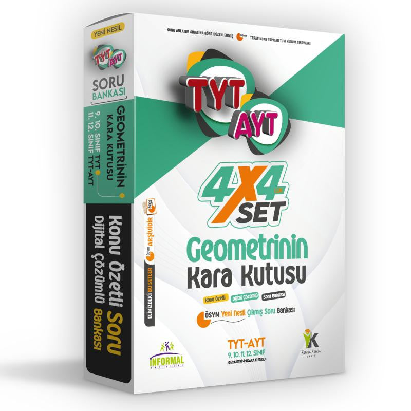 YKS TYT-AYT Geometrinin Kara Kutusu Konu Özetli D. Çözümlü ÖSYM Çıkmış Soru FASİKÜL PAKET SET kitap kapağı