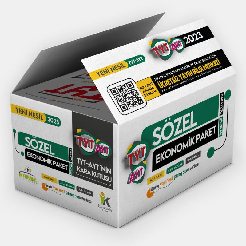 YKS-TYT-AYTnin Kara Kutusu SÖZEL EKONOMİK PAKET SET Konu Ö.Dijital Çözümlü Çıkmış Soru Bankası kitap kapağı