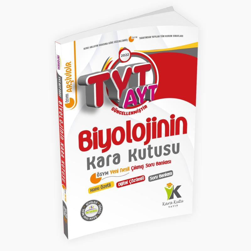 YKS-TYT Biyolojinin Kara Kutusu Konu Özetli Dijital Çözümlü Çıkmış Soru Bankası - Kolektif kitap kapağı