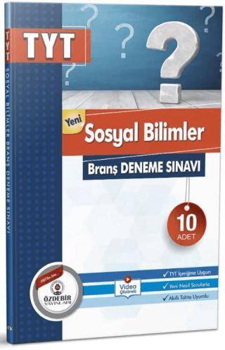 YKS TYT Sosyal Bilimler 10 lu Deneme Video Çözümlü - Kolektif kitap kapağı