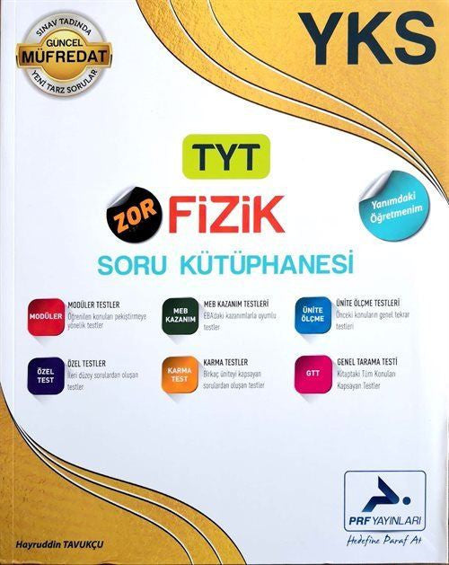 YKS TYT Zor Fizik Soru Kütüphanesi kitap kapağı