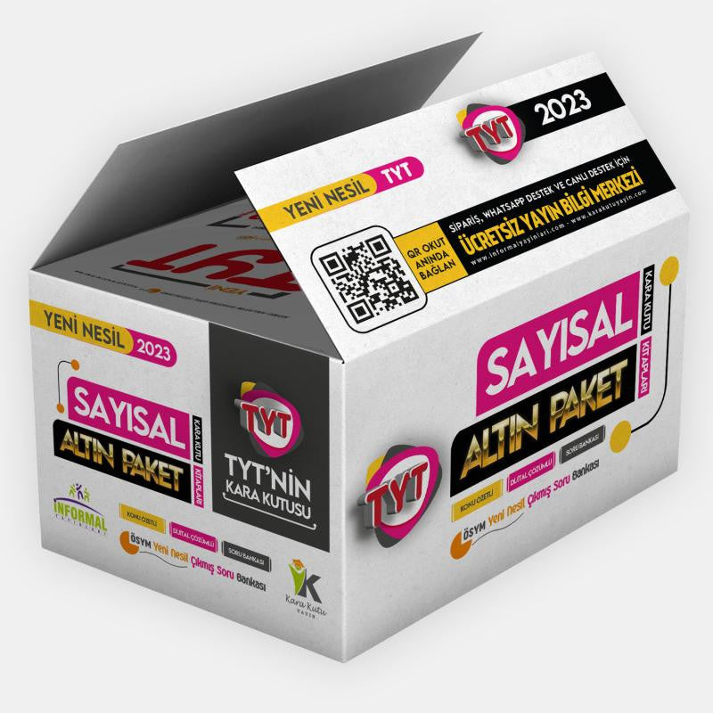 YKS-TYTnin Kara Kutusu SAYISAL ALTIN SET PAKET Konu Ö.Dijital Çözümlü ÖSYM Çıkmış Soru Bankası kitap kapağı