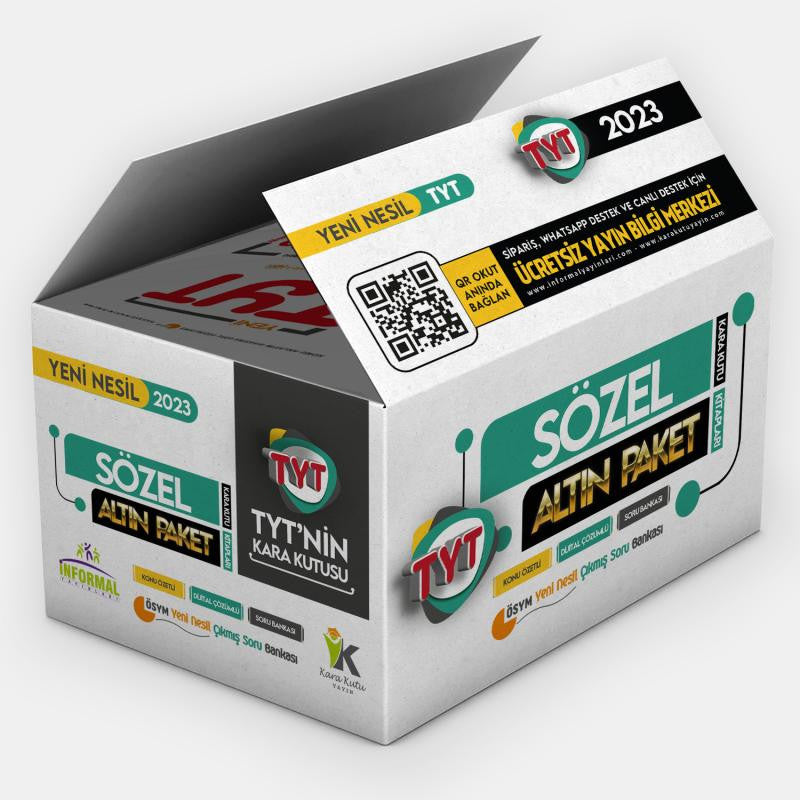 YKS-TYTnin Kara Kutusu SÖZEL ALTIN PAKET SET Konu Ö.Dijital Çözümlü ÖSYM Çıkmış Soru Bankası kitap kapağı