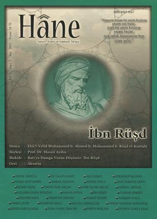 Hane Dergisi Yıl:2 - Sayı:7 - İbn Rüşd Sayısı | Hane Yayınevi (Ciltsiz)  - Resim 1