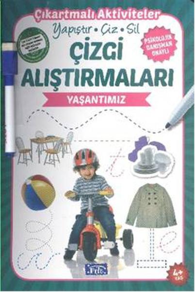 Çizgi Alıştırmaları - Yaşantımız | Parıltı Yayınları - Çocuk Kitapları Dizisi (İnce Kapak)  - Resim 1