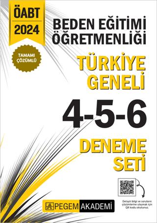 2024 KPSS ÖABT Beden Eğitimi Öğretmenliği Tamamı Çözümlü Türkiye Geneli 4-5-6 (3'lü Deneme Seti)
