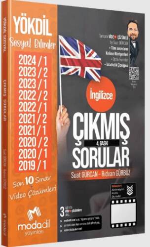 YÖKDİL Sosyal Çıkmış Sorular Tamamı Video Çözümlü - Suat Gürcan kitap kapağı