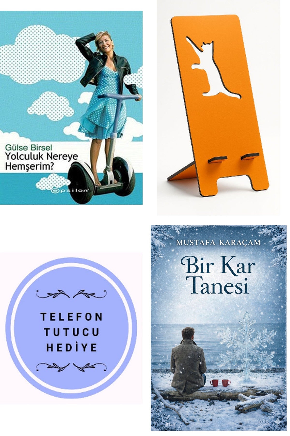 Yolculuk Nereye Hemşerim - Gülse Birsel + Telefon Tutucu + Bir Kar Tanesi kitap kapağı