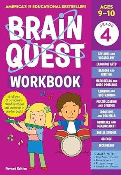 Brain Quest Workbook: 4th Grade | Workman Publishing (İnce Kapak)  - Resim 1
