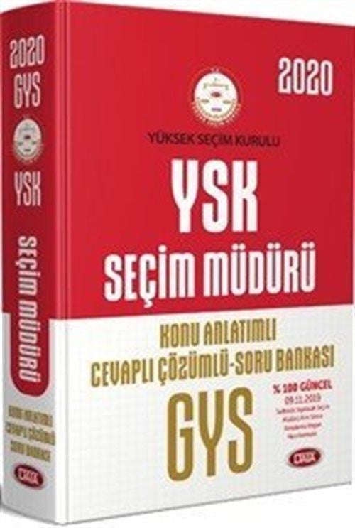 Yüksek Seçim Kurulu (YSK) GYS Seçim Müdürü Konu Anlatımlı Cevaplı Çözümlü Soru Bankası - Kolektif kitap kapağı