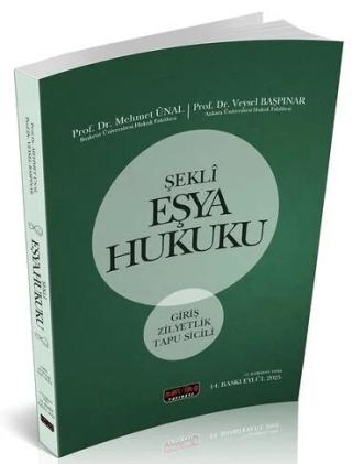 2025 Şekli Eşya Hukuku | Savaş Yayınevi (Ciltsiz)  - Resim 1