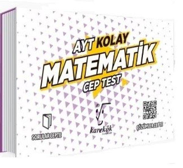 AYT Kolay Matematik Cep Test | Karekök Eğitim Yayın (İnce Kapak)  - Resim 1