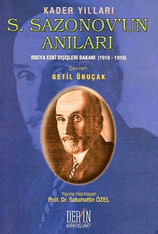 Kader Yılları S. Sazonov’un Anıları | Derin Yayınları (Ciltsiz)  - Resim 1