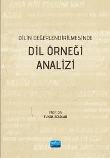 Dilin Değerlendirilmesinde Dil Örneği Analizi | Nobel Akademik Yayıncılık (İnce Kapak)  - Resim 1