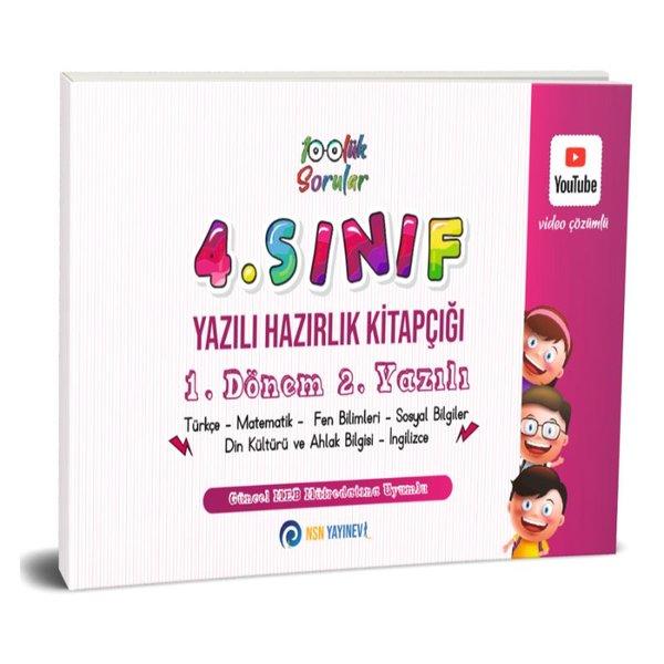4. Sınıf Yazılı Hazırlık Kitapçığı  1. Dönem 2. Yazılı | NSN Yayınevi (İnce Kapak)  - Resim 1