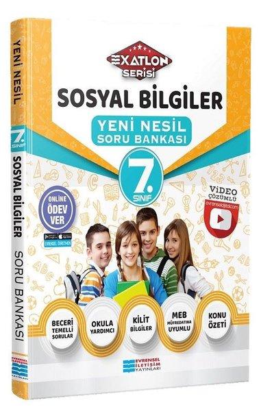 7.Sınıf Sosyal Bilgiler Video Çözümlü Soru Bankası - Exatlon Serisi | Evrensel İletişim Yayınları (İnce Kapak)  - Resim 1