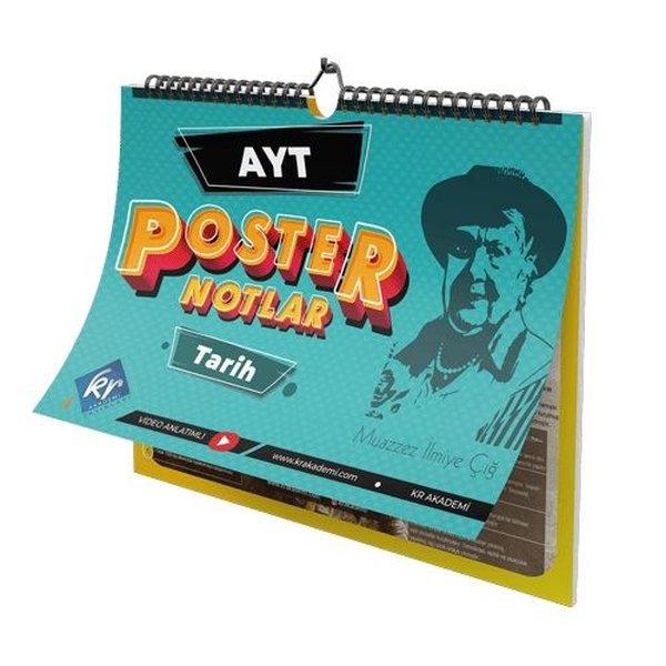 AYT Tarih Poster Notlar | KR Akademi (İnce Kapak)  - Resim 1