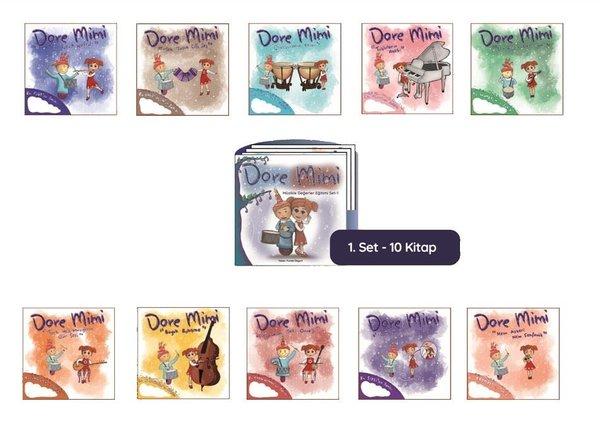 Dore Mimi - Müzikle Değerler Eğitimi Set 1 - 10 Kitap Takım