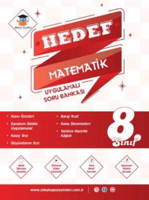 Zeka Küpü Yayınları 8. Sınıf Hedef Matematik Uygulamalı Soru Bankası - Kolektif kitap kapağı