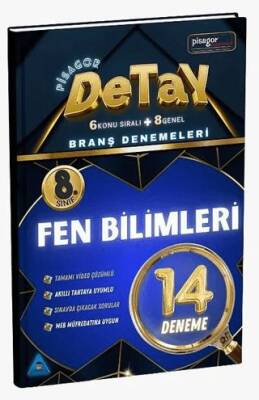 8. Sınıf Pisagor Detay 14'lü Fen Bilimleri Branş Denemeleri - Kolektif kitap kapağı