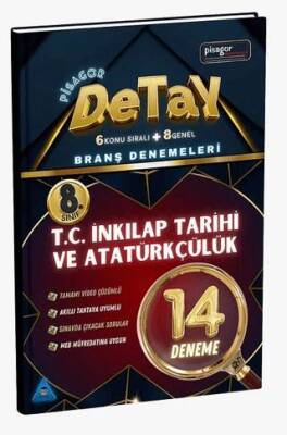 8. Sınıf Detay 14'lü İnkılap Tarihi ve Atatürkçülük Branş Denemeleri - Kolektif kitap kapağı