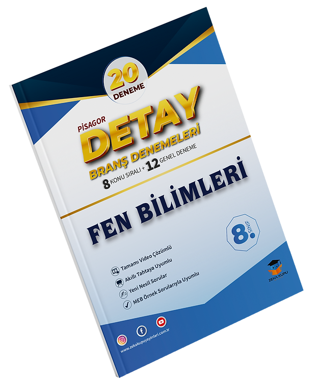 Zeka Küpü Yayınları 8. Sınıf Pisagor Detay Fen Bilimleri 20li Branş Denemesi - Kolektif kitap kapağı