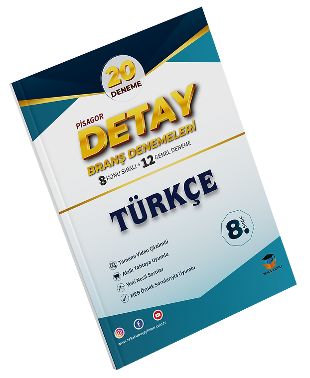 Zeka Küpü Yayınları 8. Sınıf Pisagor Detay Türkçe 20li Branş Denemesi - Kolektif kitap kapağı