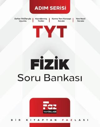 TYT Adım Serisi Fizik Soru Bankası | Faz Yayınları (Ciltsiz)  - Resim 1
