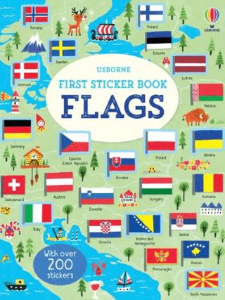 First Sticker Book Flags | Usborne (Ciltsiz)  - Resim 1