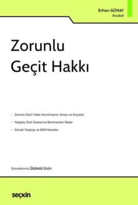 Zorunlu Geçit Hakkı - Erhan GÜNAY kitap kapağı